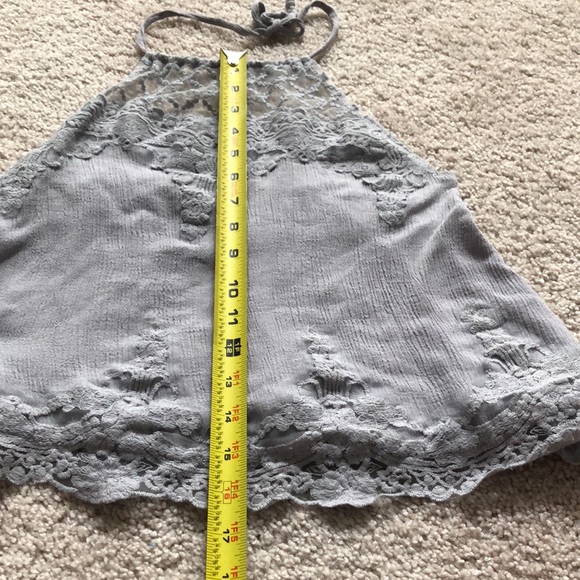 Altar’d State grey cropped halter top size small B40 - Picture 7 of 8